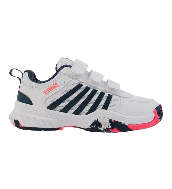 K-Swiss COURT EXPRESS 2 STRAP 54495129M WHITE-STARGAZER-NEON-BLAZE