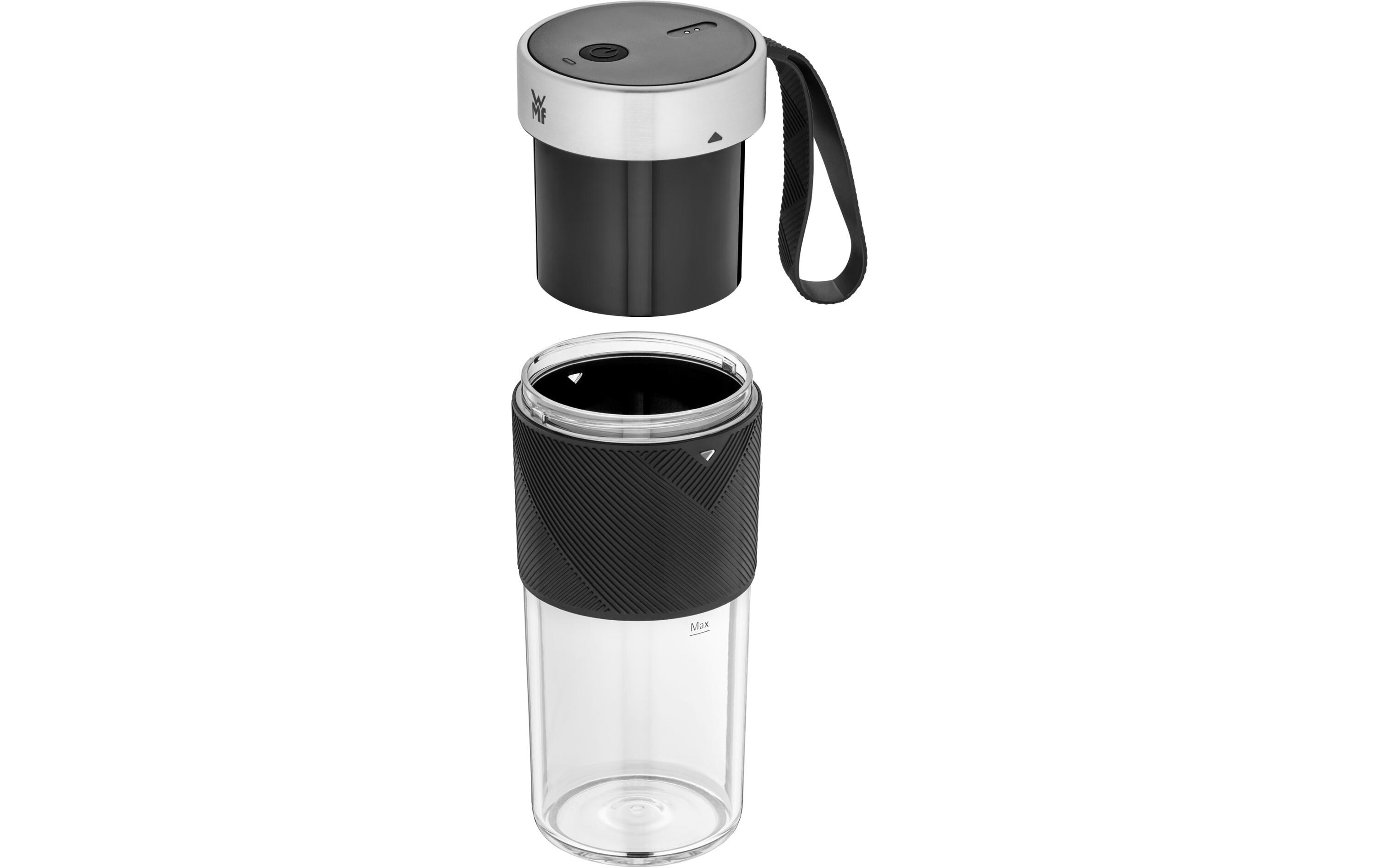 Smoothie Maker Küchenminis Mix on the go Schwarz/Silber mattSmoothie-Mixer zum Mitnehmen