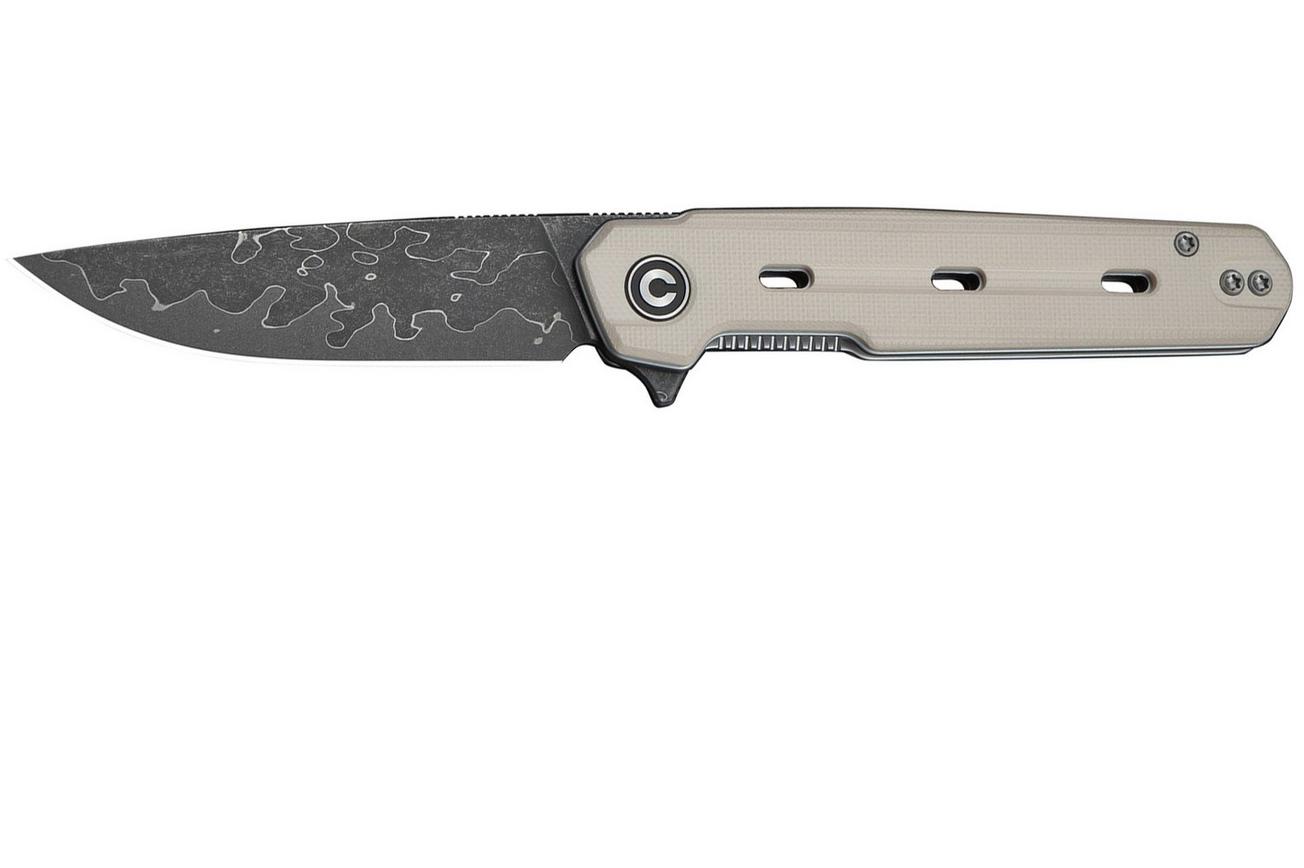 Civivi Navo C25015A-DS1 Damascus, Ivory G10, zakmes, Ostap hel design