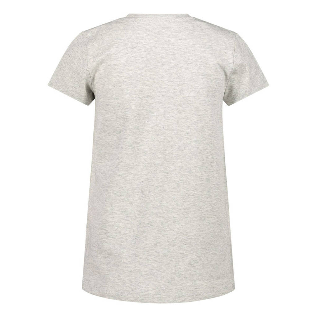 ESPRIT T-shirt met logo lichtgrijs melange