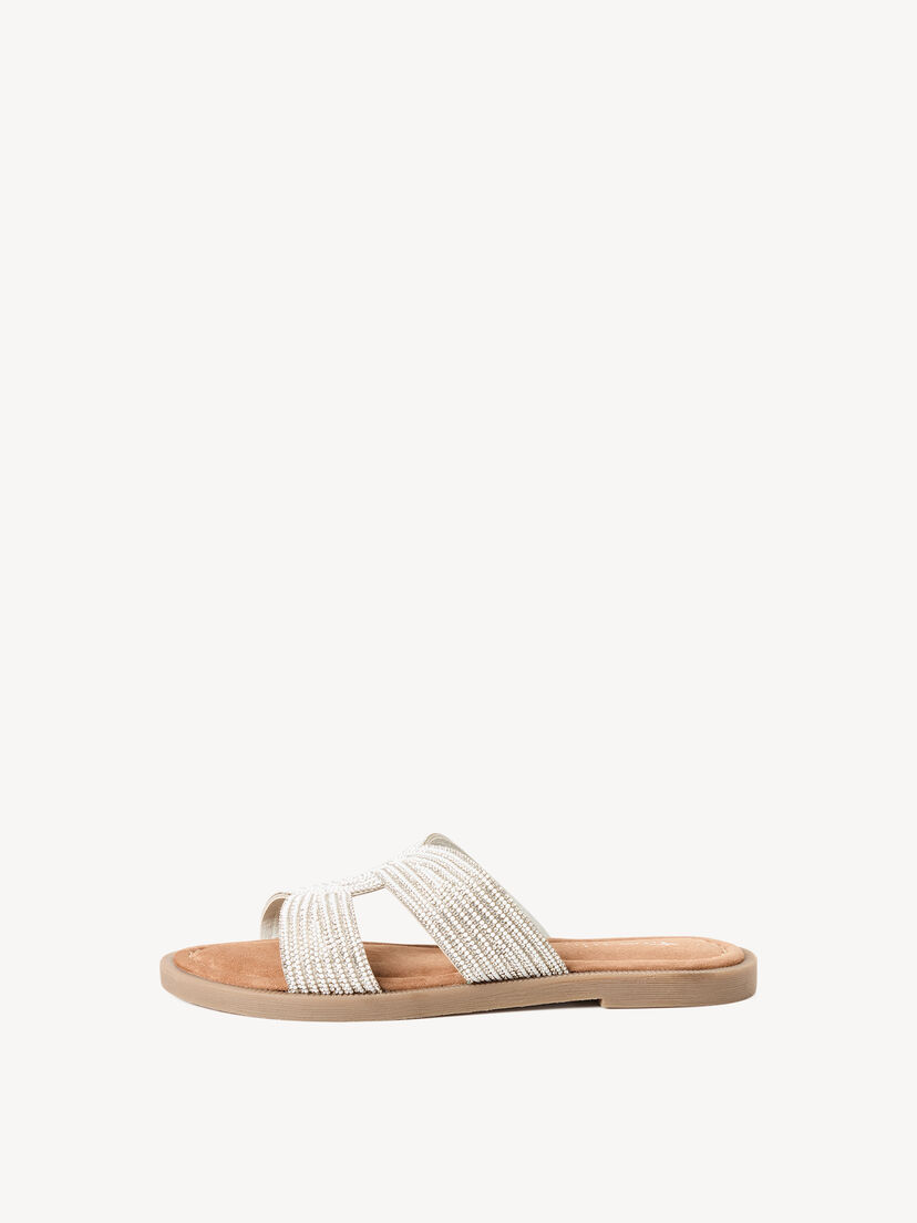Leren Slipper - metallic