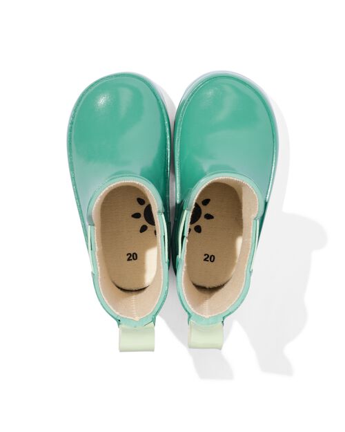 bottes de pluie bébé caoutchouc vert vert