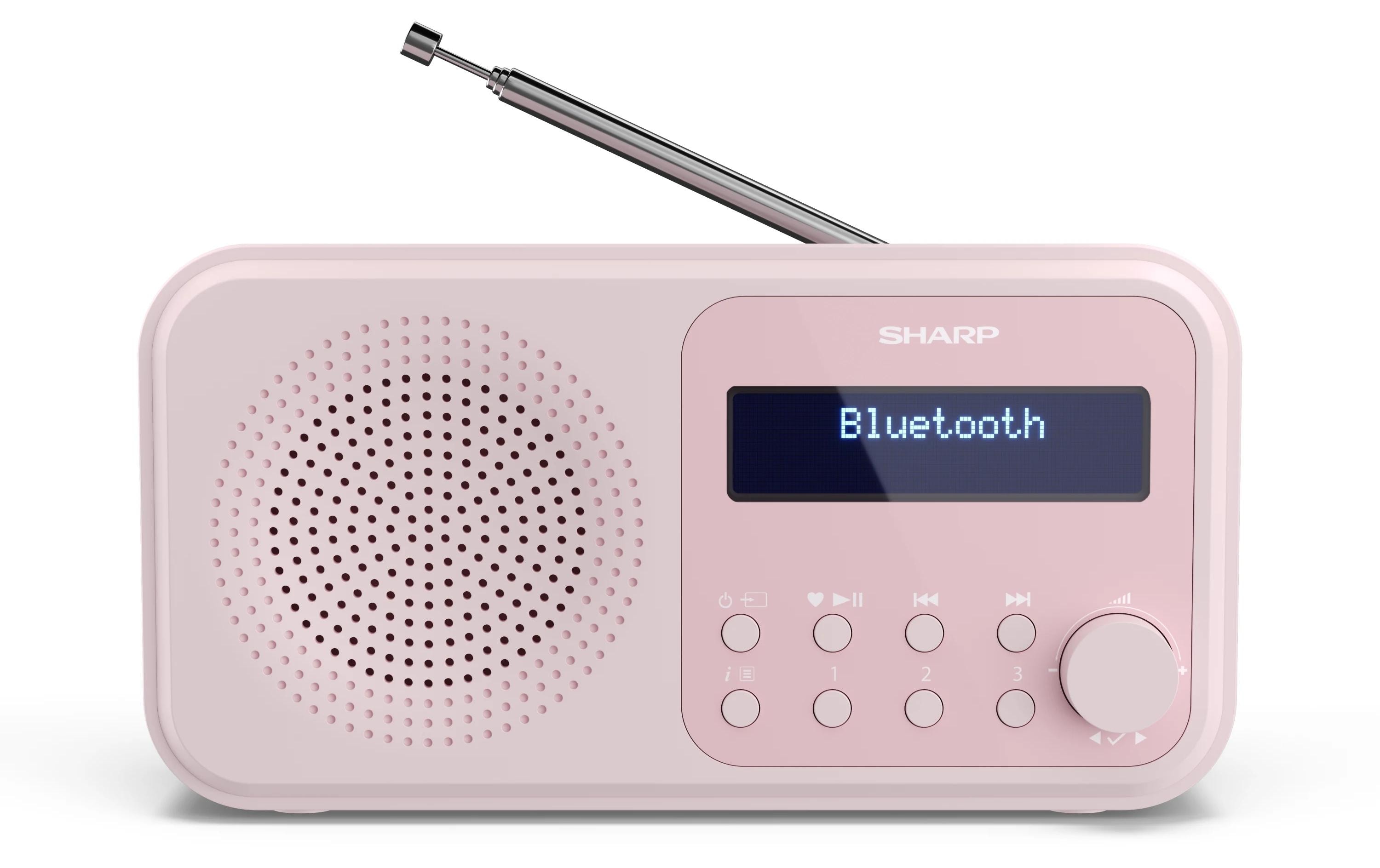 DAB+ Radio DR-P420 – PinkTragbares Digitalradio mit Bluetooth