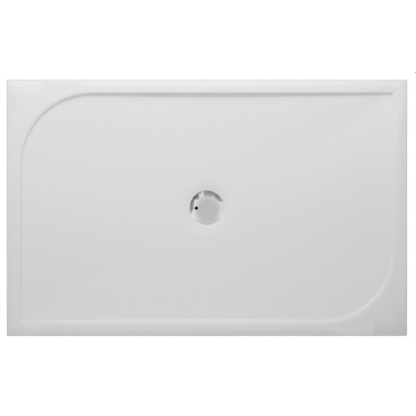 Badstuber Viva douchebak 140x90cm mineraalmarmer
