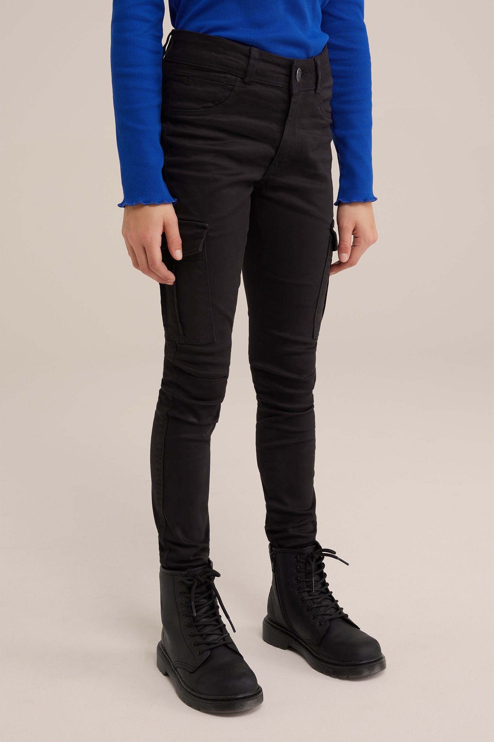 Meisjes cargo jegging Blue Ridge Zwart