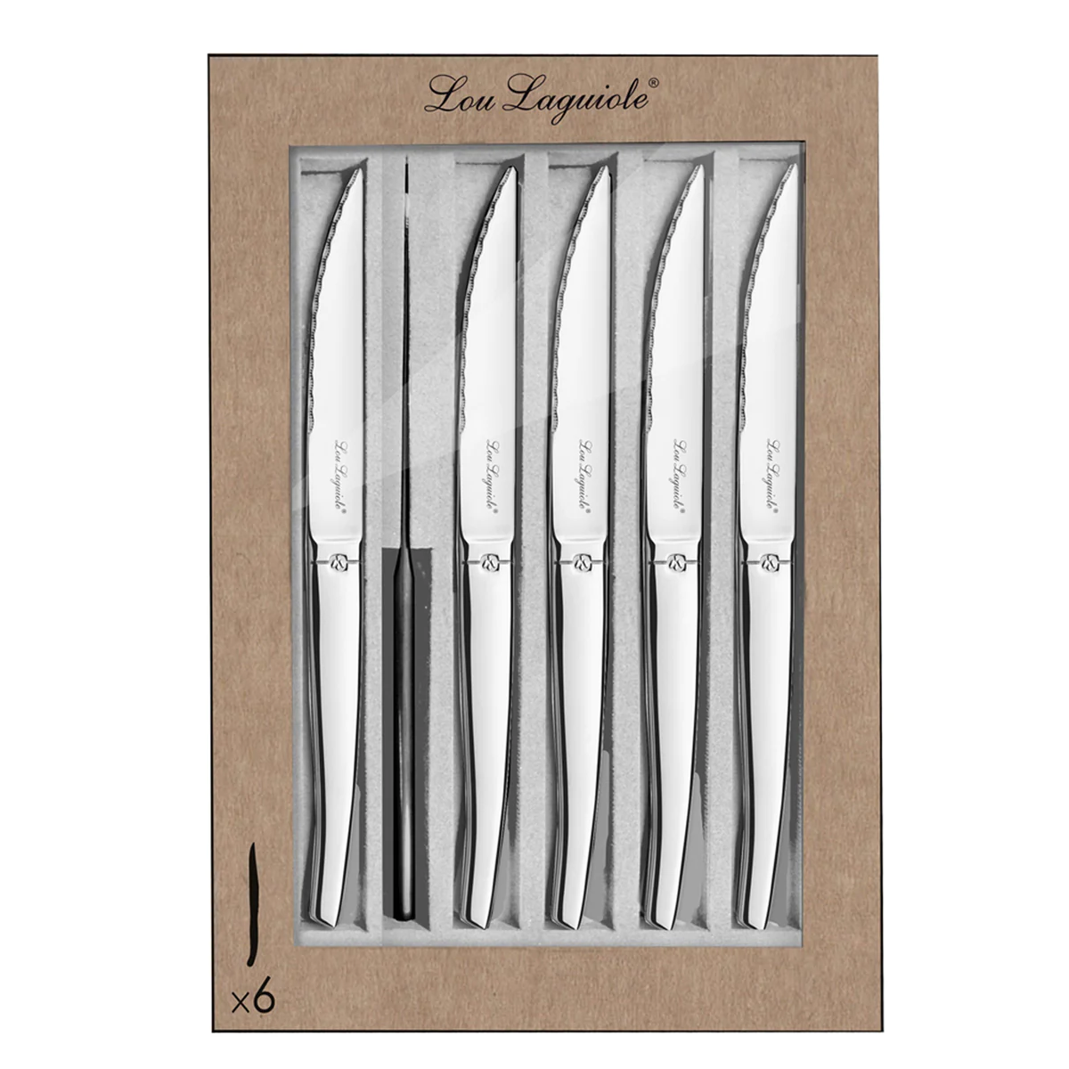 Jet - Coffret 6 couteaux steak Lou Laguiole