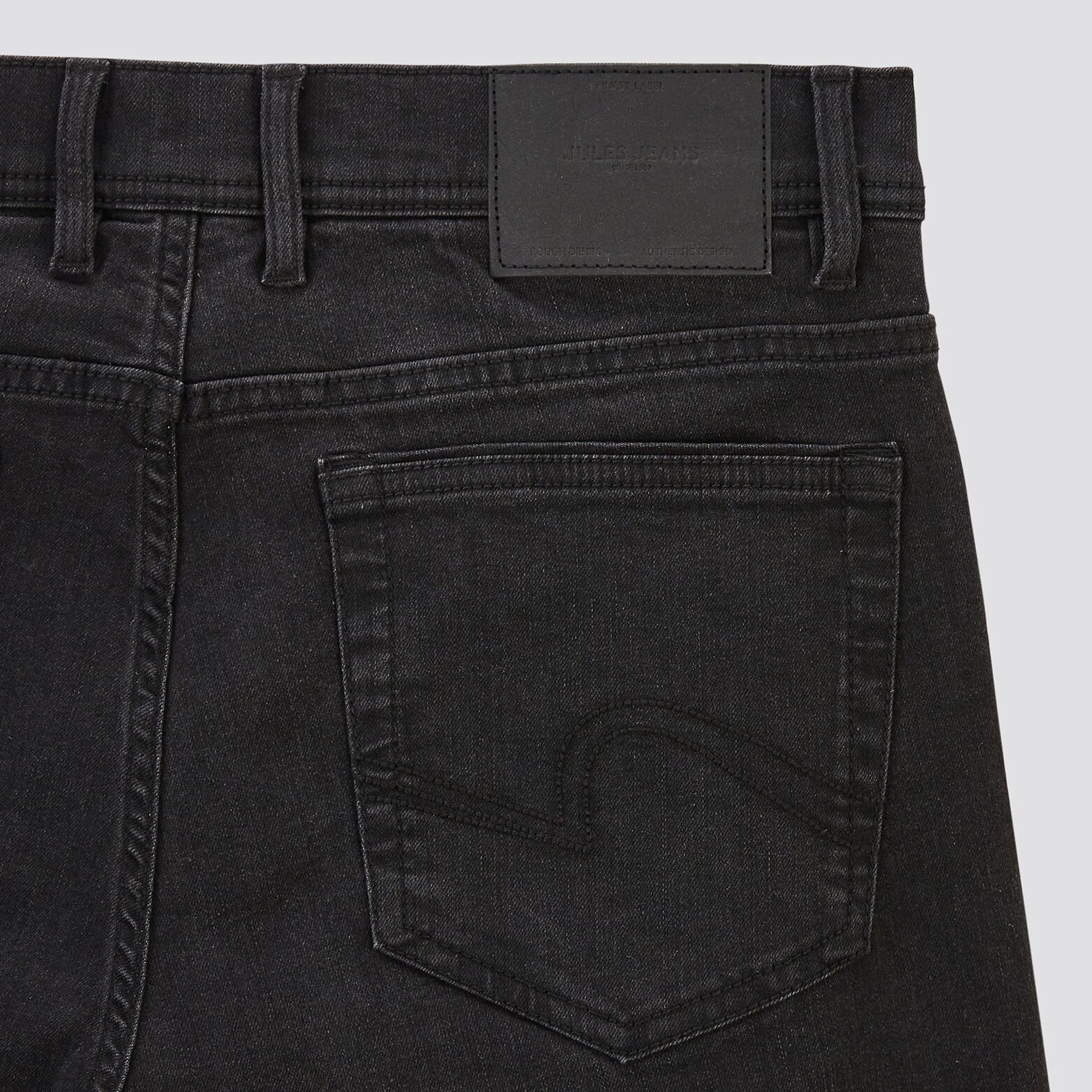Jean regular en coton et polyester recyclés waterl Noir