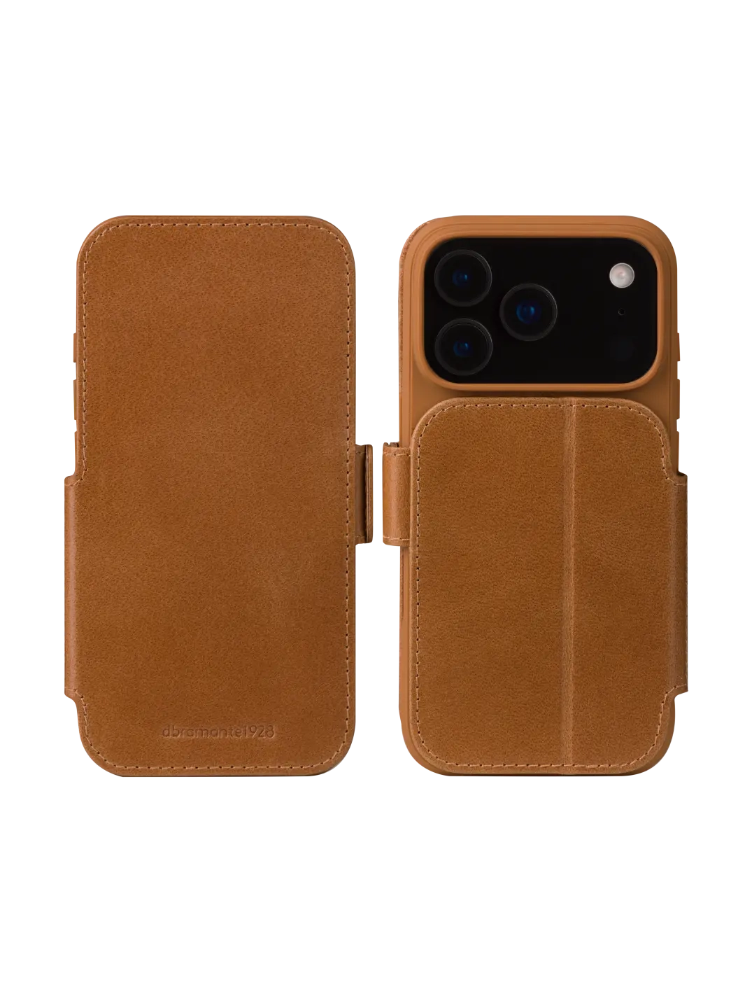 iPhone 17 Pro Max Echtleder Tasche mit RFID Schutz Copenhagen (CO69GT006623) - Tan