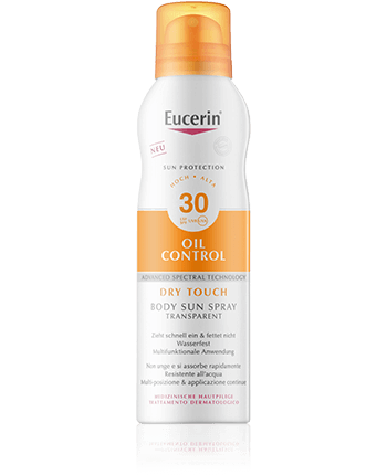 Eucerin Sun Protection Oil Control Dry Touch Body Sun Spray Transparent LSF 30 200ml