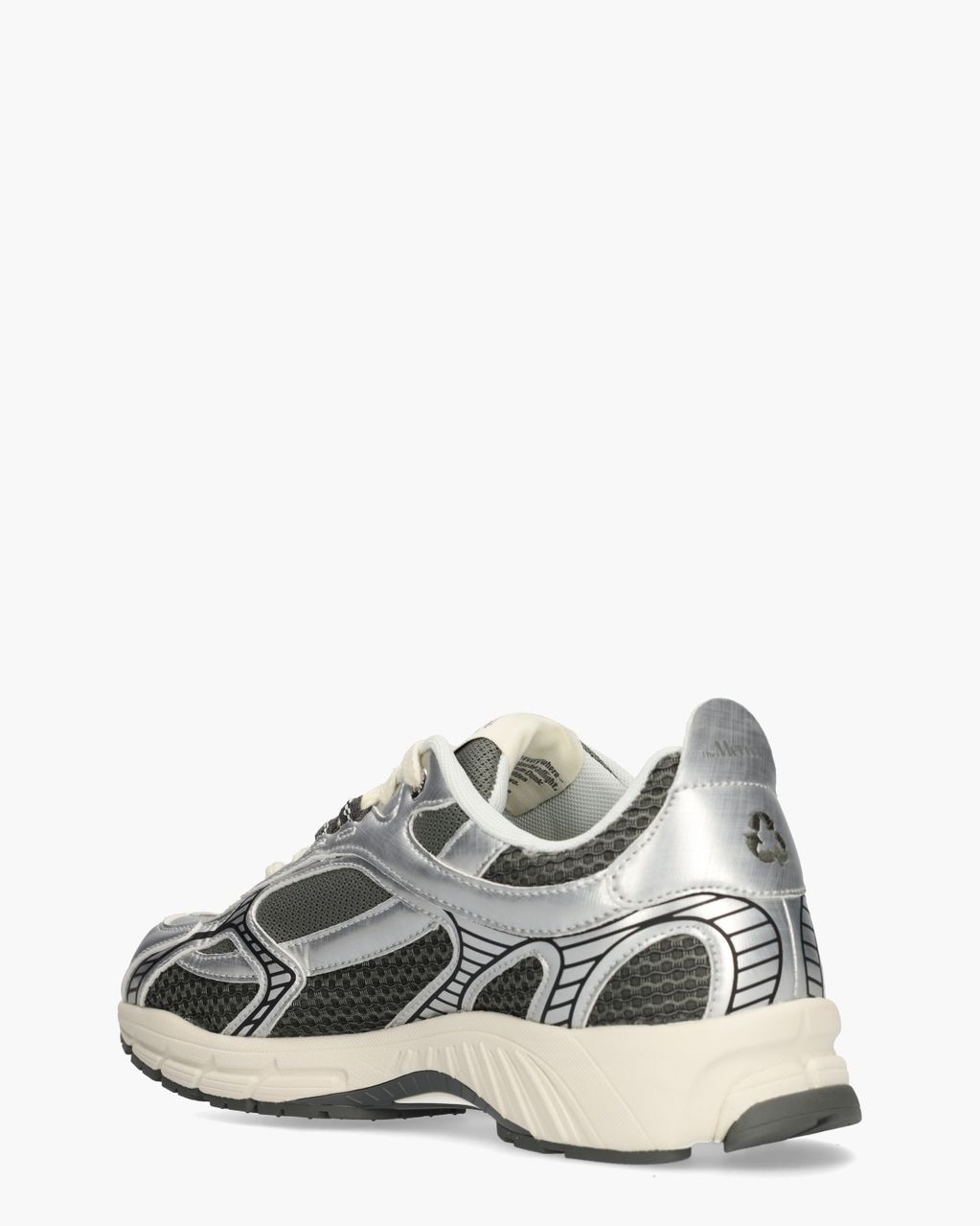 Mercer Amsterdam The Re-Run Twin Mesh Zilver/Grijs Herensneakers