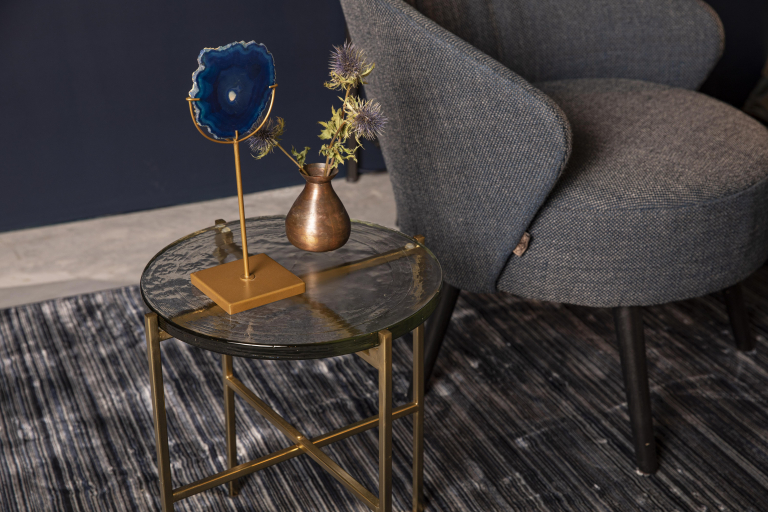 Dutchbone Vidrio bijzettafel zwart