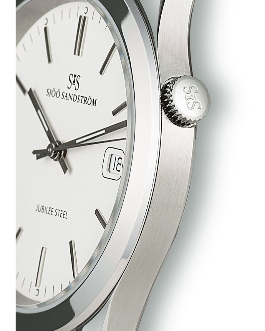 Sjöö Sandström Jubilee Steel Quartz 40mm White/Steel