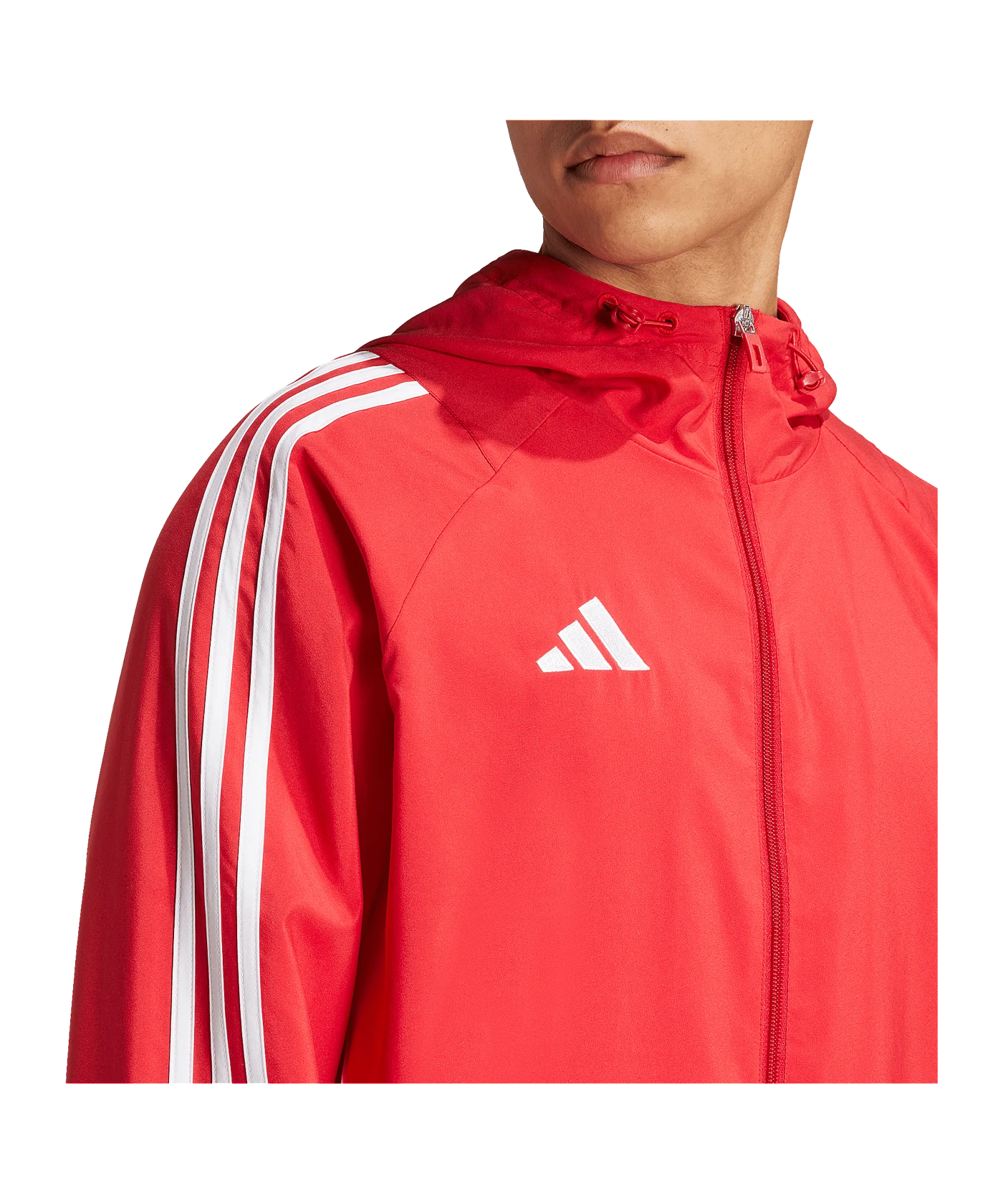 adidas Tiro 24 Windbreaker Rot Weiss
