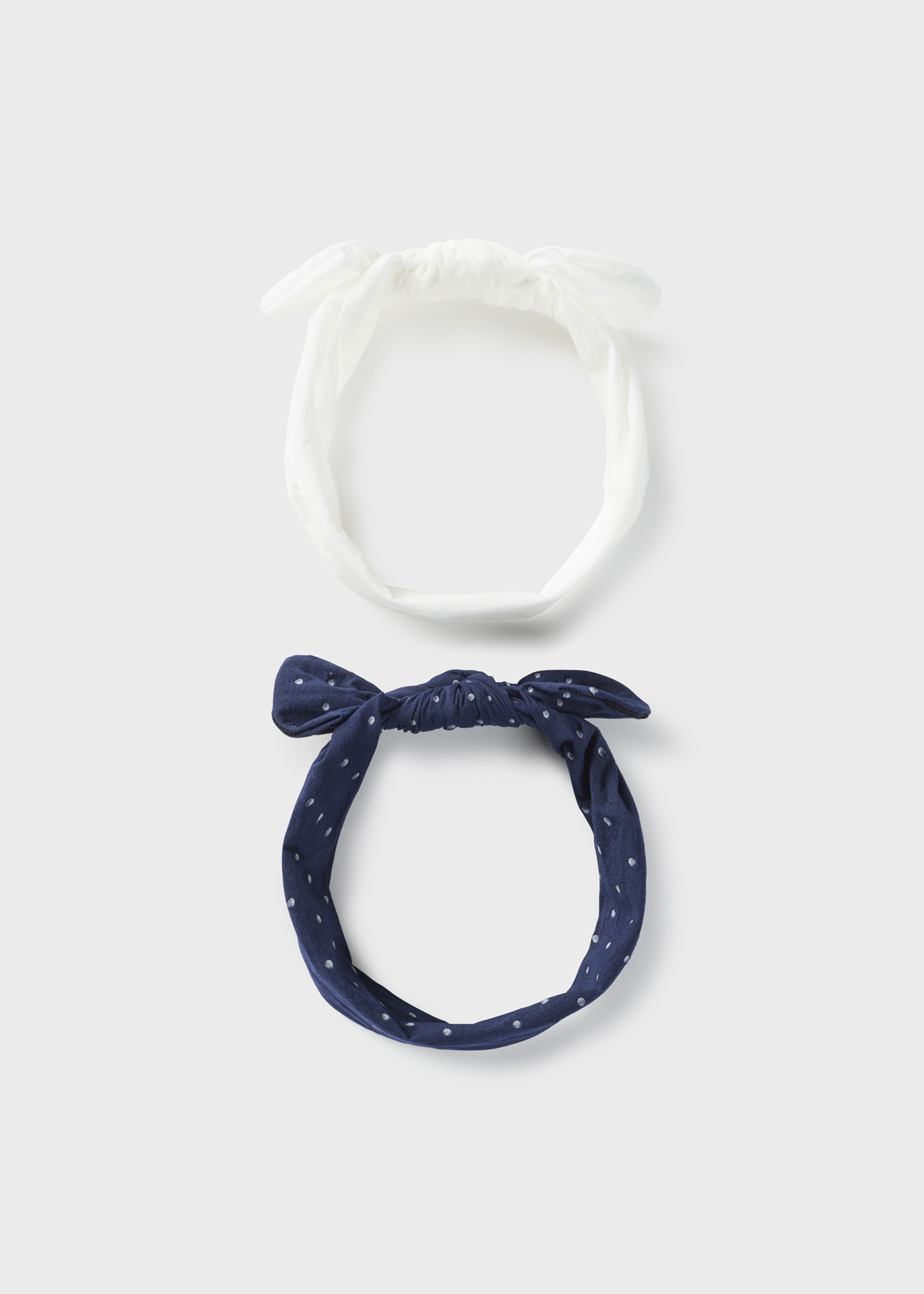 Conjunto de 2 faixas de cabelo com laço para recém-nascidos
