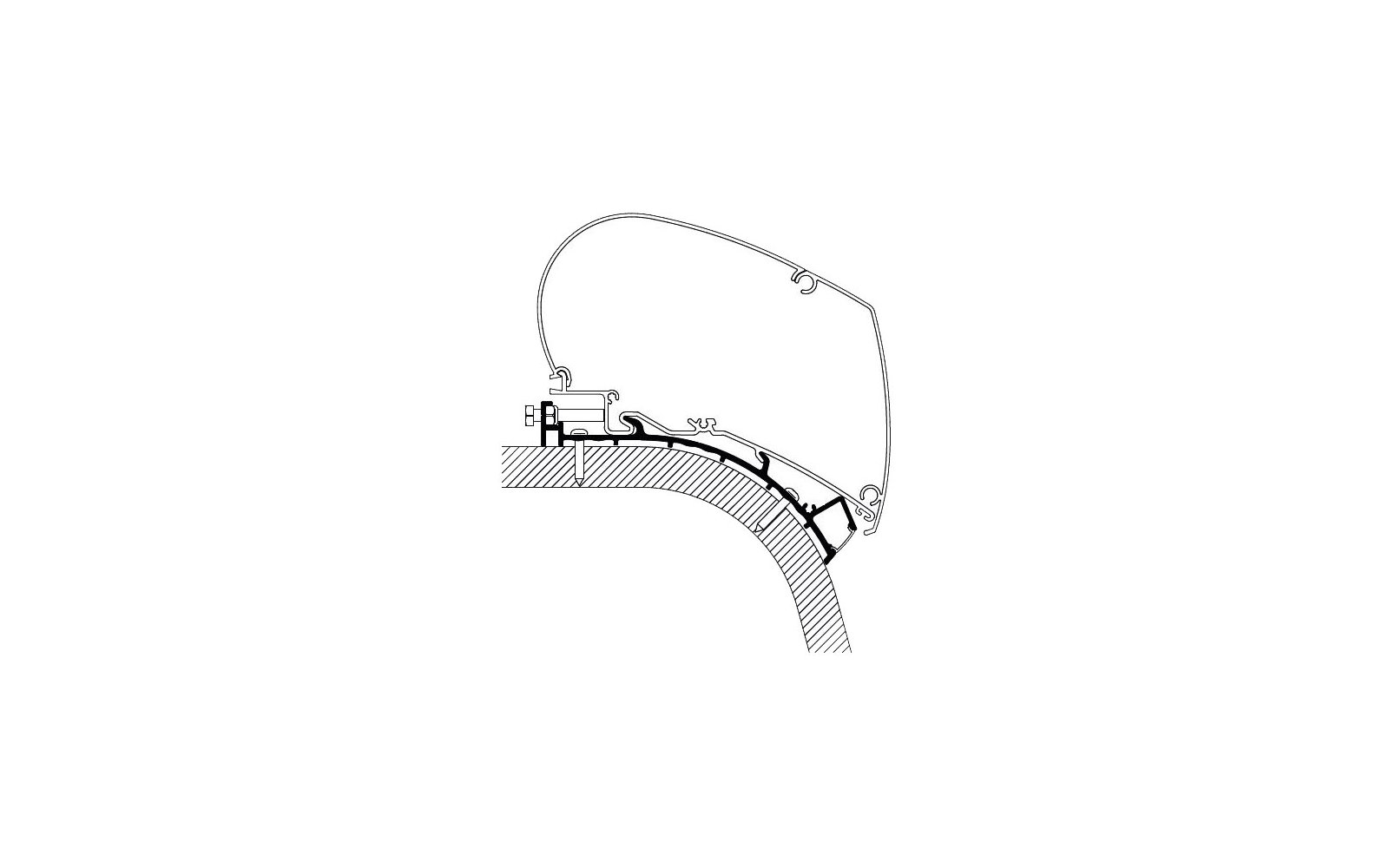 Thule Eriba Touring 820 Markisenadapter 5,0 m