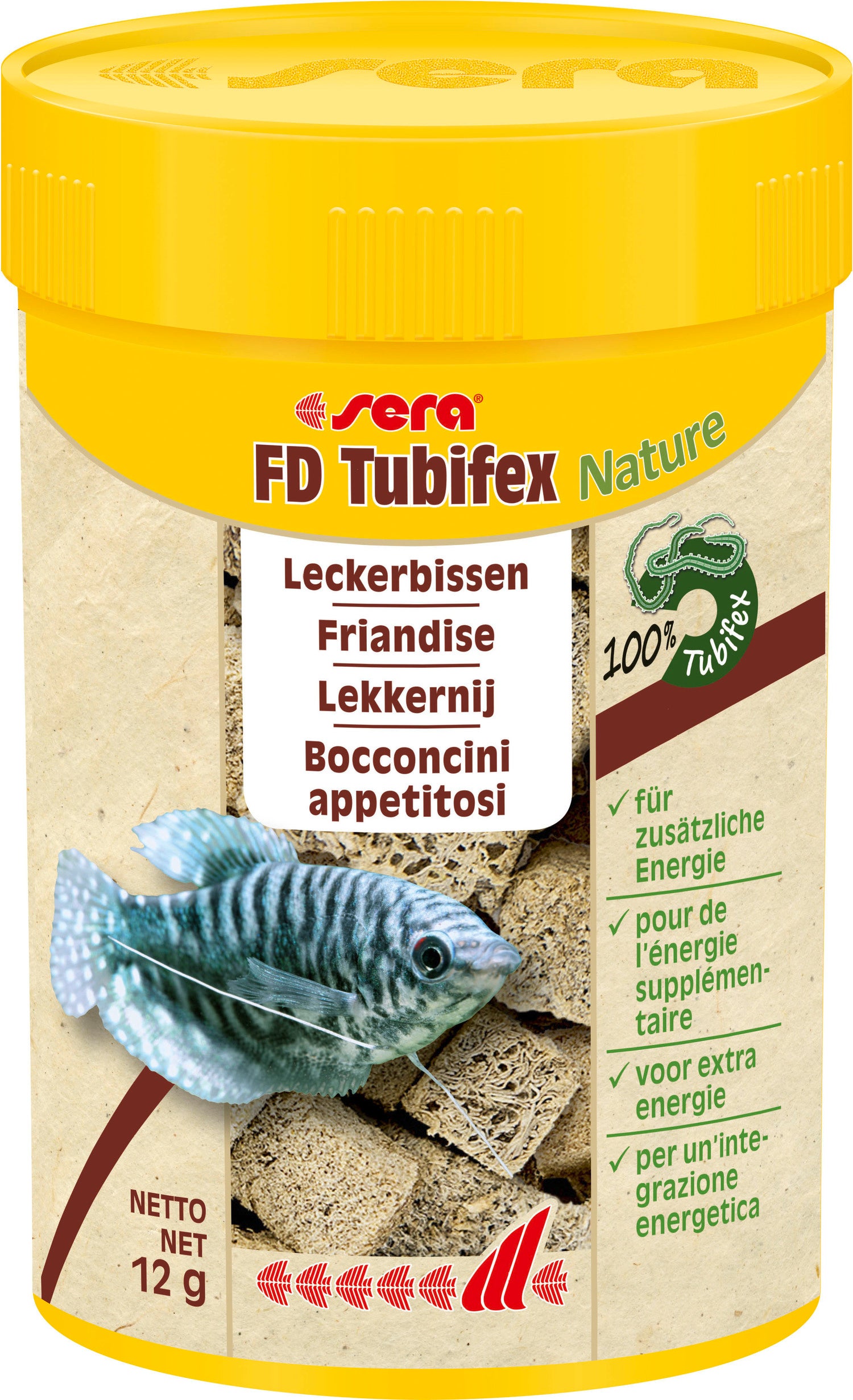 Sera visvoer FD Tubifex Nature 100 ml
