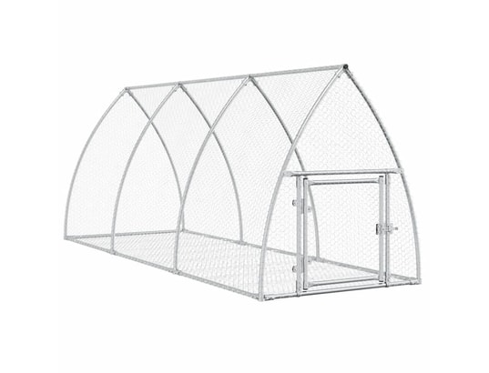 VIDAXL - Cage à lapin argenté 300x105x120 cm acier galvanisé