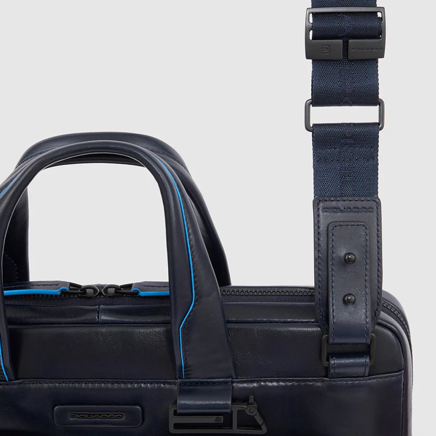 Piquadro Blue Square Computer Portfolio Briefcase 14'' night blue