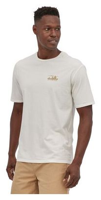 T-Shirt Patagonia 73 Skyline Organic Blanc Homme