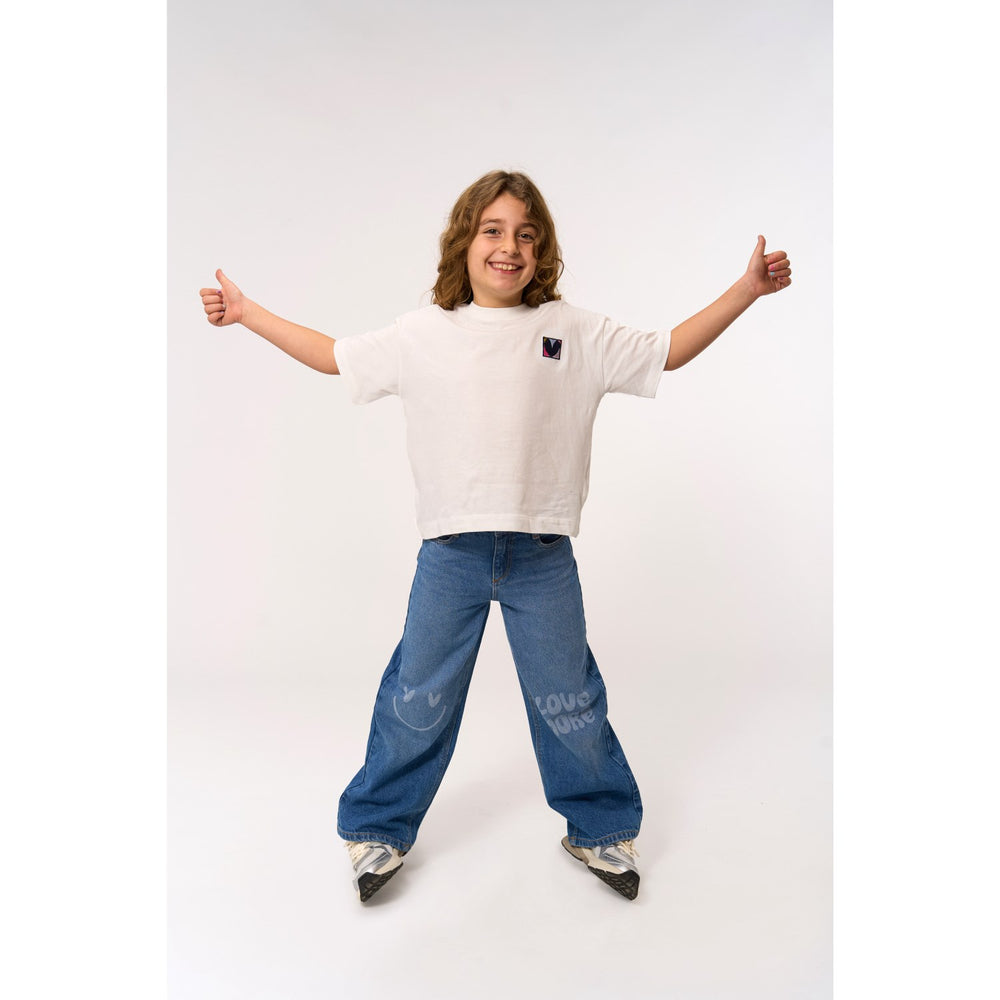 Køb The New Medium Blue Denim TNPurity Wide Jeans