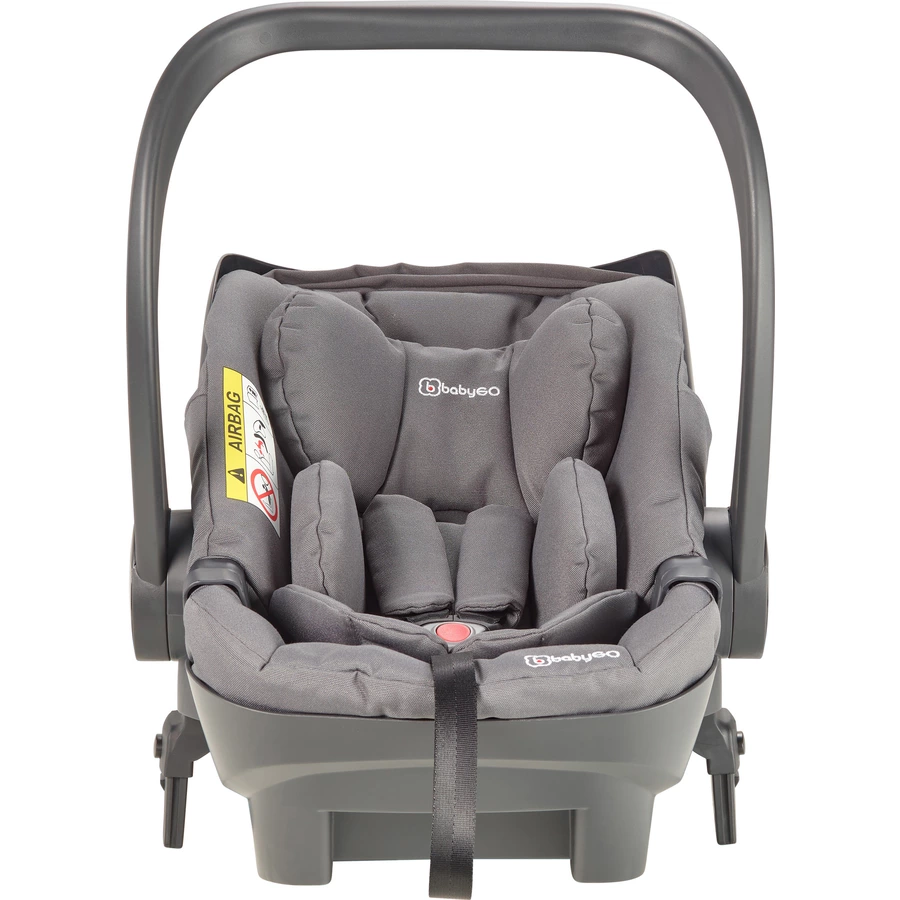 babyGO Geschwisterwagen Duo Mega Set Grey