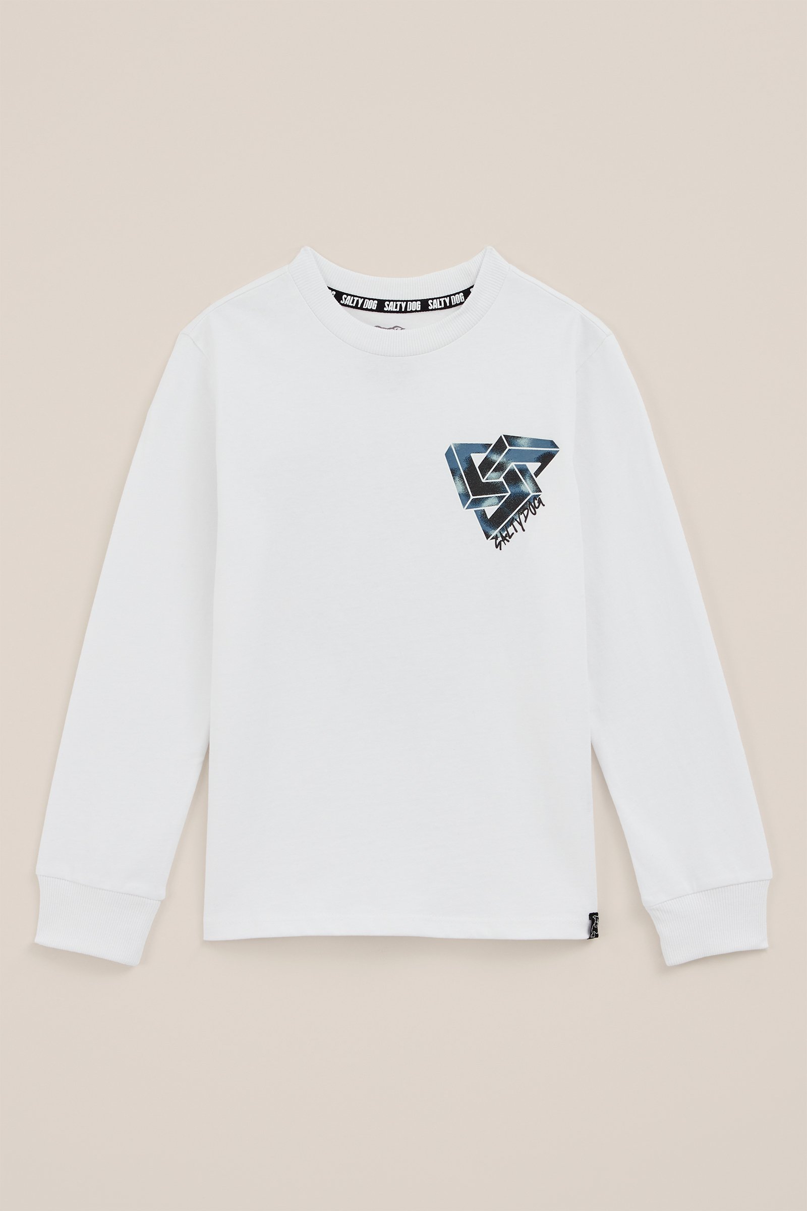 Jongens T-shirt met opdruk WE Fashion Wit