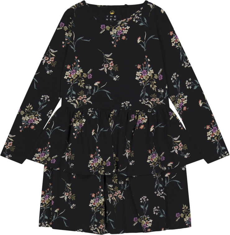The New TNIris L_S Dress Black beauty flow