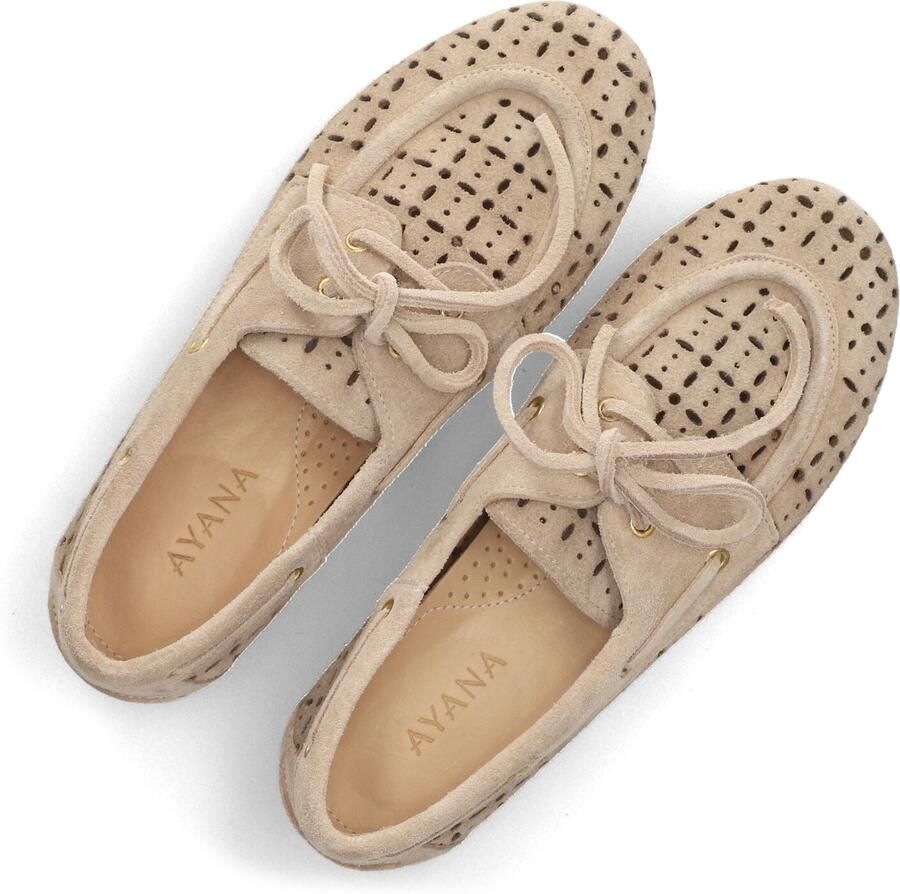 AYANA Mocassins Dames 12434 Maat: 40 Materiaal: Suède Kleur: Beige