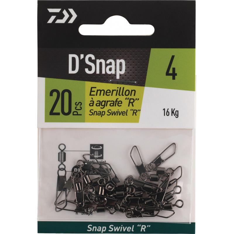 Émérillon Agrafe Daiwa Snap Swivel R