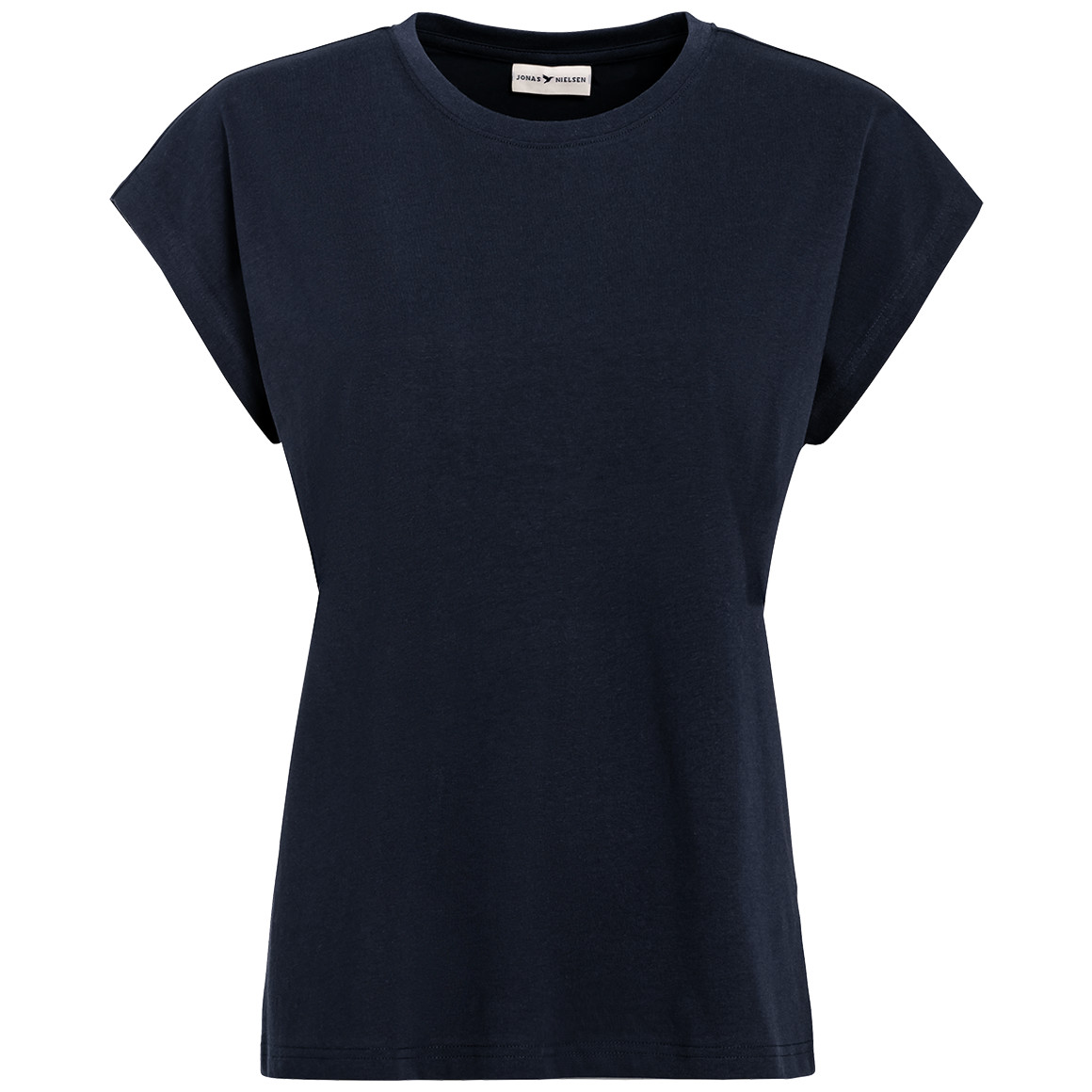Jonas Nielsen Damen T-Shirt mit überschnittenen Ärmeln dunkelblau