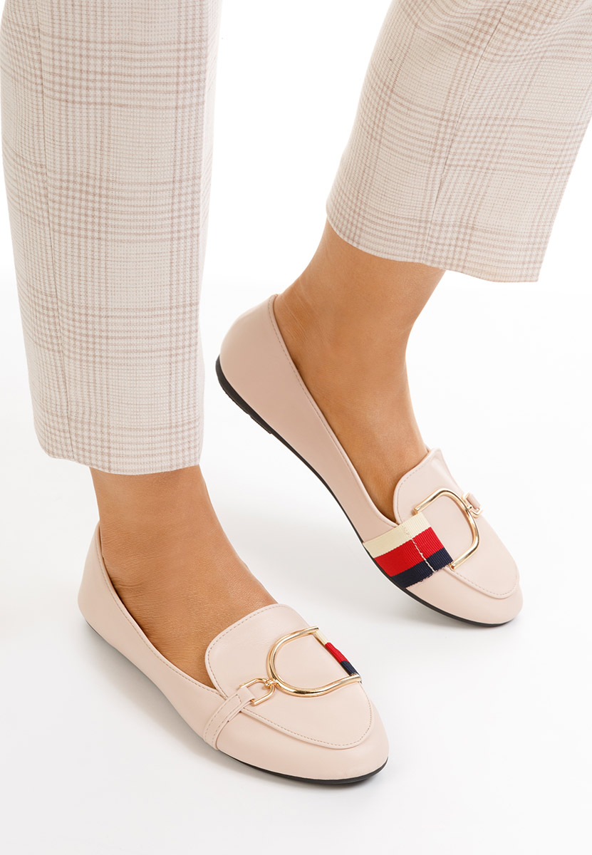 Mocassins femme nude Elvira