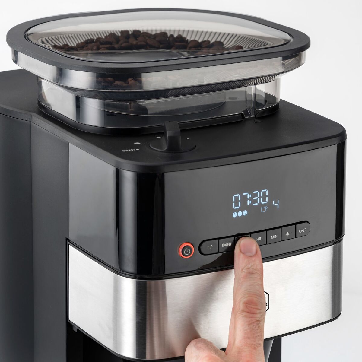 Grind Aroma kaffemaskin, 1,25 liter, svart