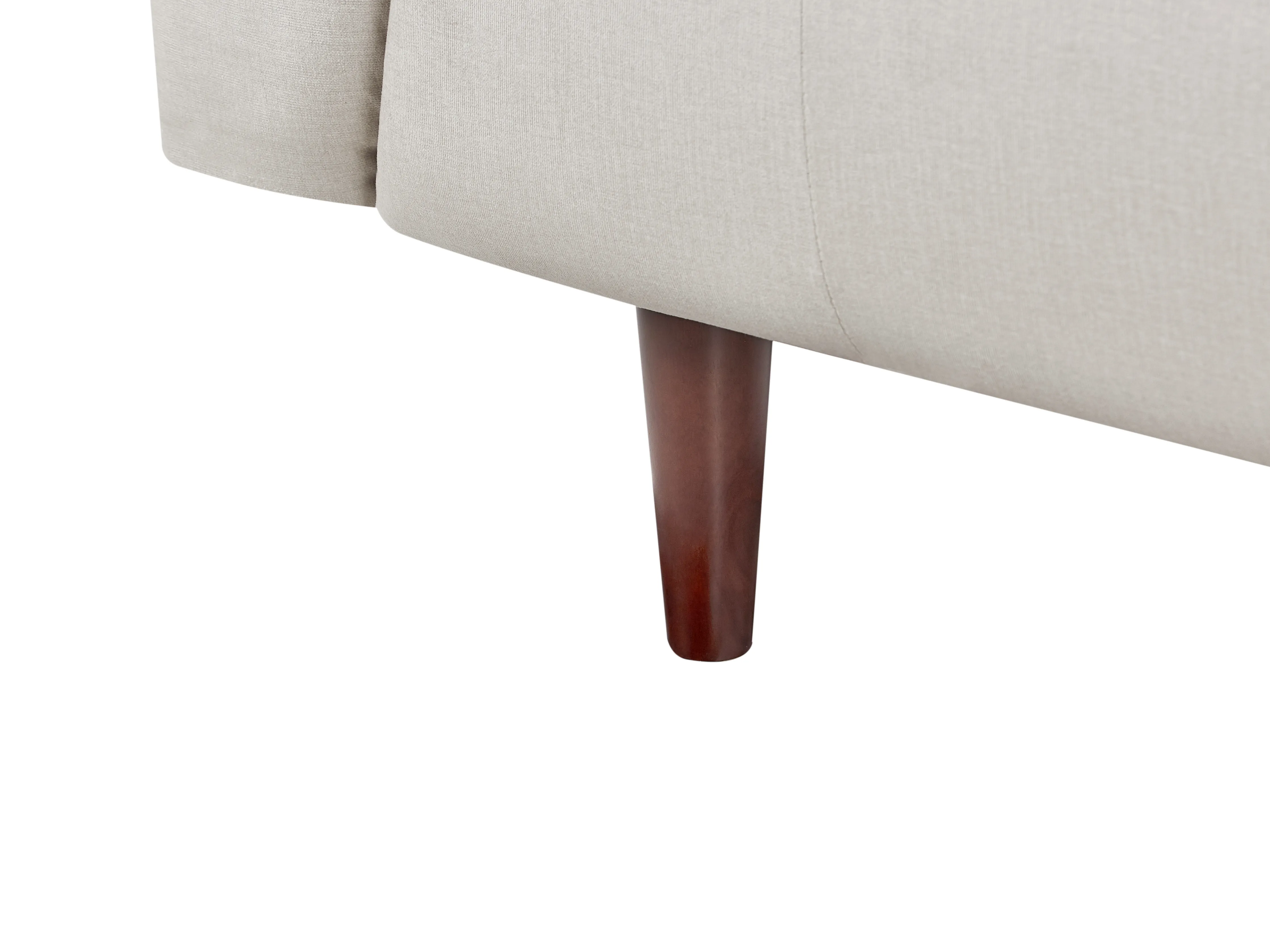 Bank 3-zits BYSKE Stof Lichtbeige