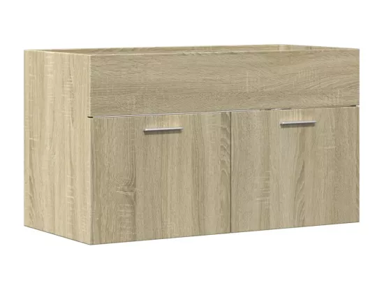 Armoire d'évier Chêne sonoma 80x38,5x46 cm Aggloméré
