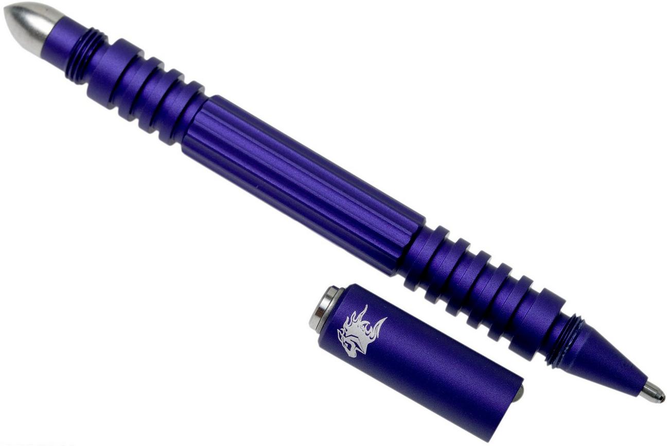Rick Hinderer Investigator Pen Aluminium Matte Purple, tactische pen
