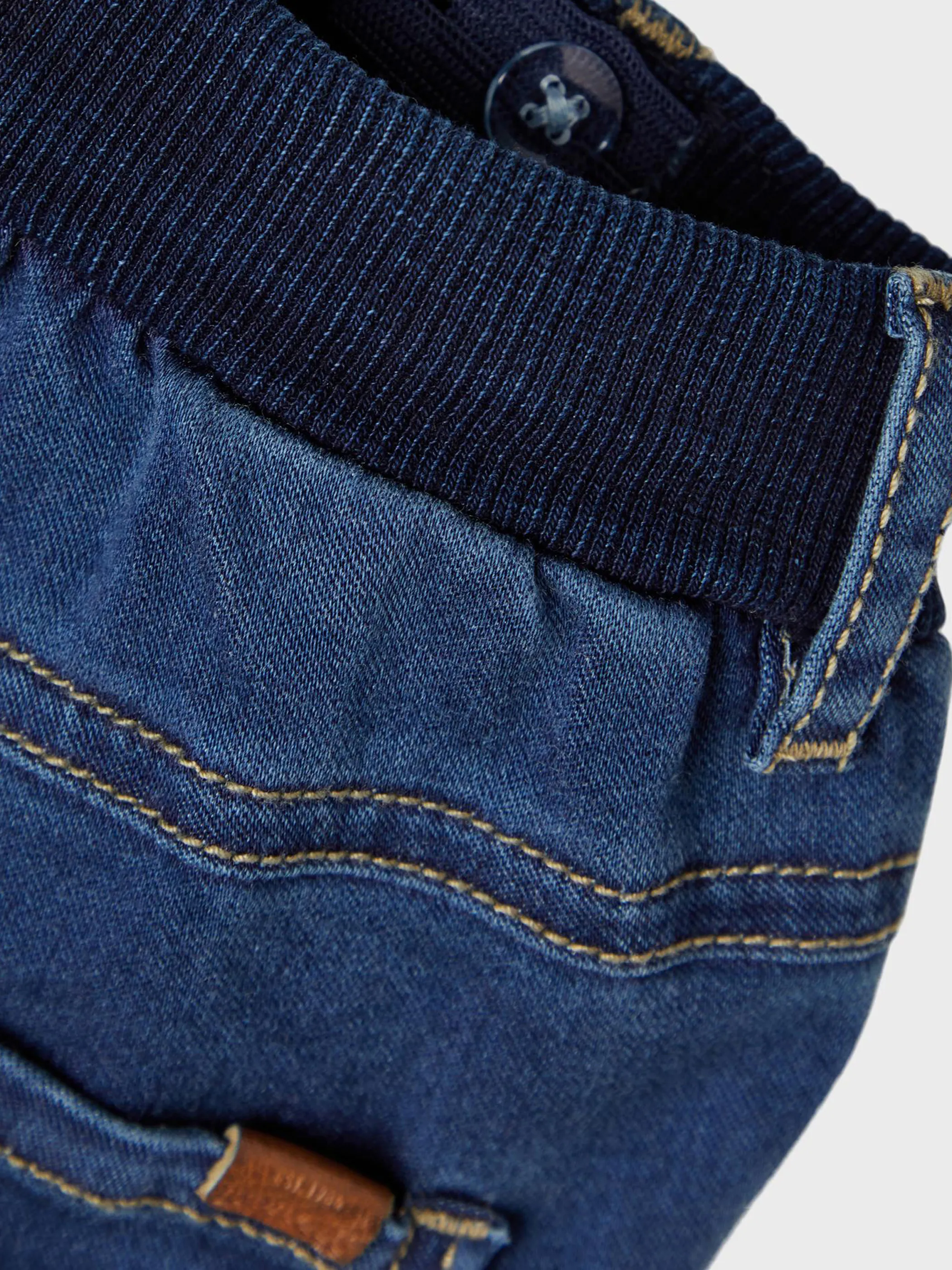 Baby Leggings mit Rippbündchen