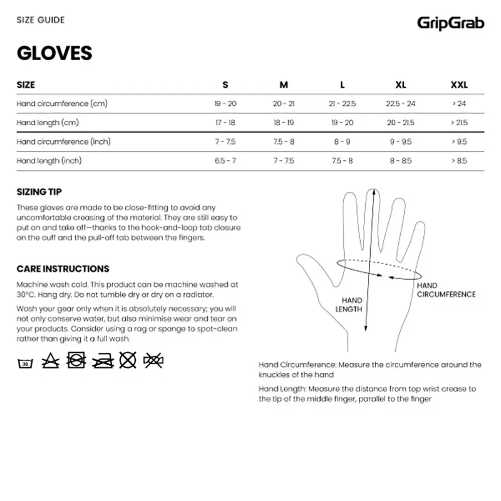 GripGrab PACR InsideGrip MTB Zomer Fietshandschoenen Lange Vingers Zwart