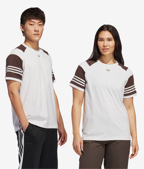 adidas Tyshawn T-Shirt (cry white dark brown)