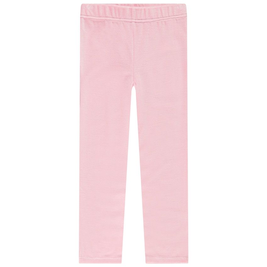 Pyjama 2 pièces en velours print licorne pour fille - Rose