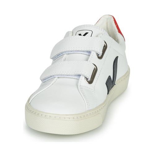 Veja - SMALL ESPLAR VELCRO - Blanc / Bleu / Rouge