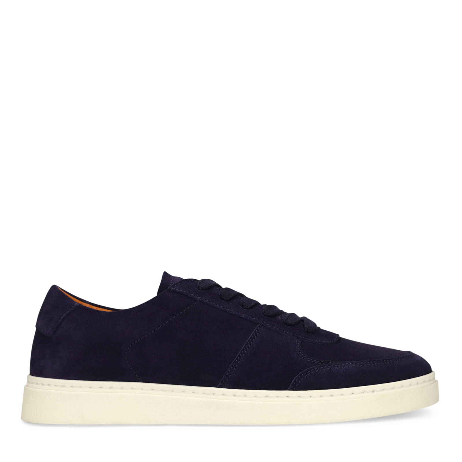 Blauwe suède sneakers