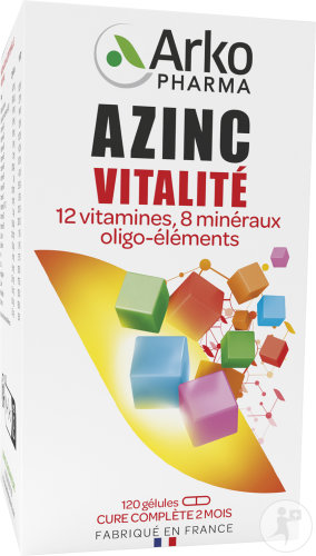 Arkopharma Azinc Vitalité Vitamines & Minéraux 120 Gélules