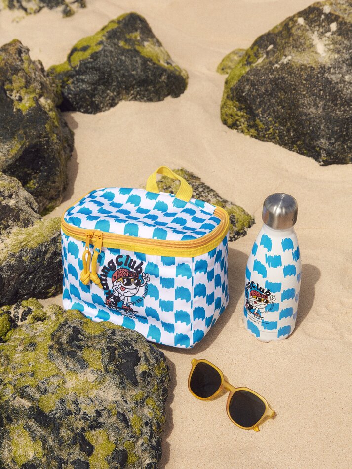 Bolsa térmica de praia com estampa de skatista - várias opções