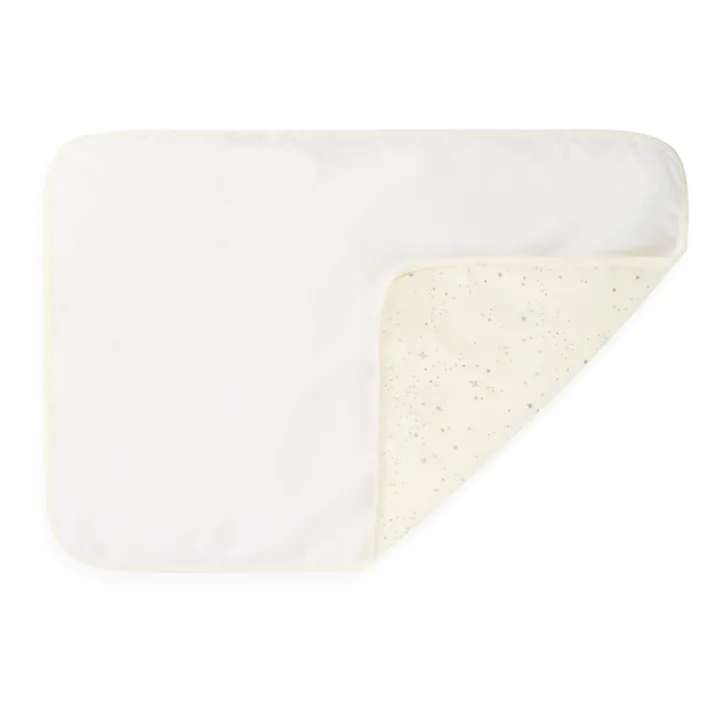 Nobodinoz Matelas à langer de voyage Stories en coton bio | Ecru