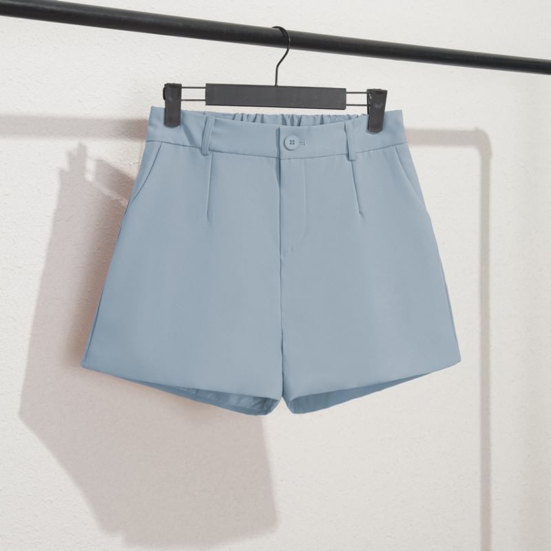 Triplgold - Effen korte jurk met elastische taille