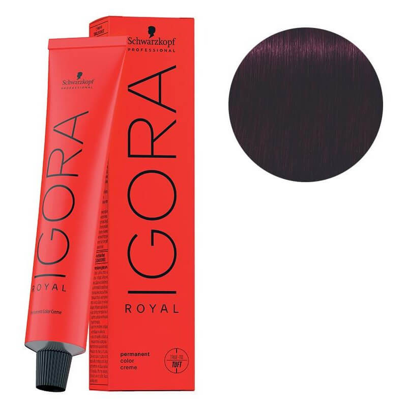Coloration Igora Royal 4-99 châtain violet rouge 60ML