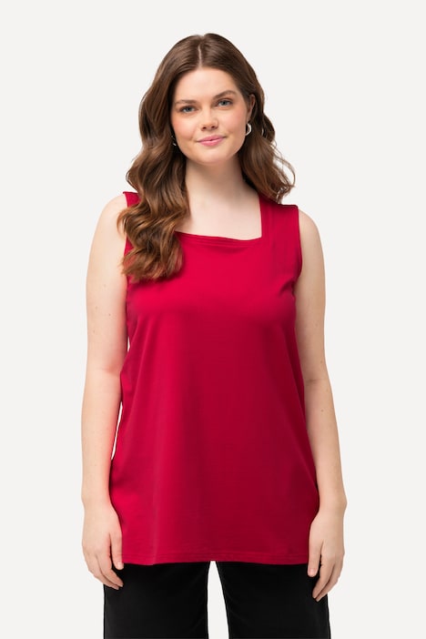 Longtop, Classic Fit, Carree-Ausschnitt, ärmellos