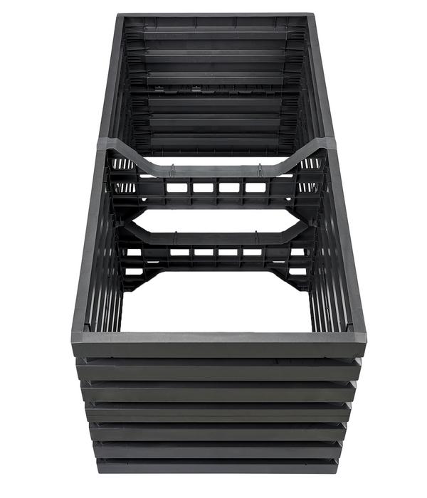 GARANTIA Kunststoff-Hochbeet Skyline L, grau,