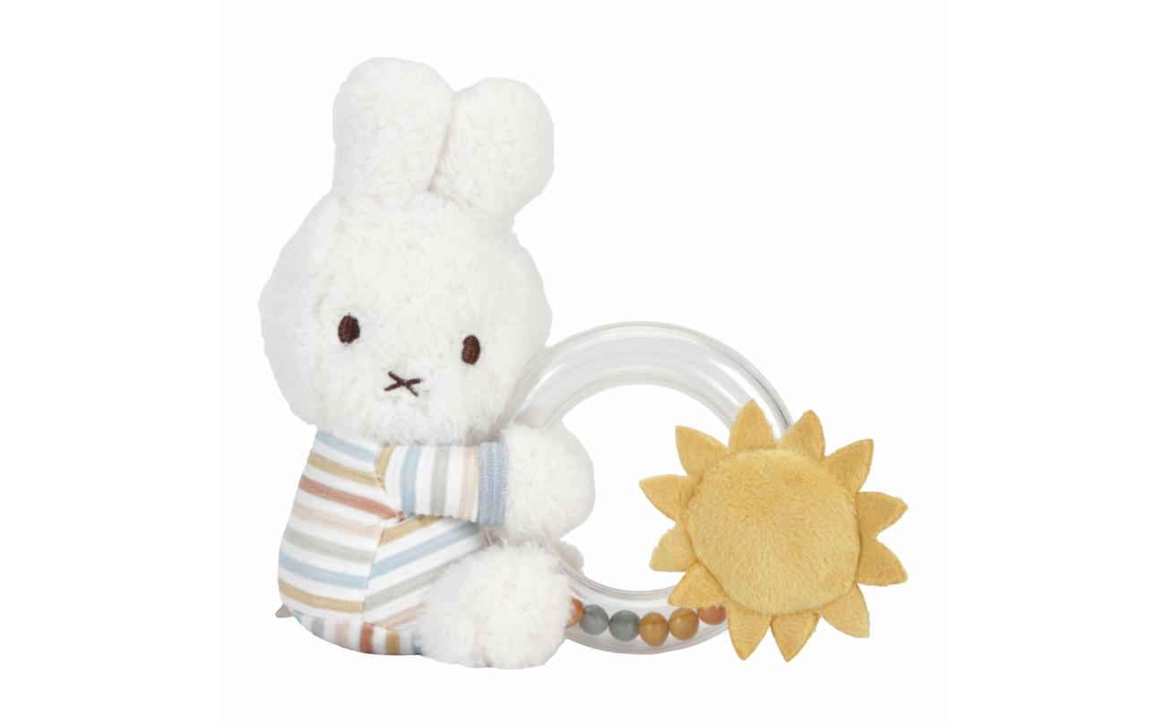 Nijntje Miffy x Little Dutch - Vintage Sunny Stripes Ringrammelaar