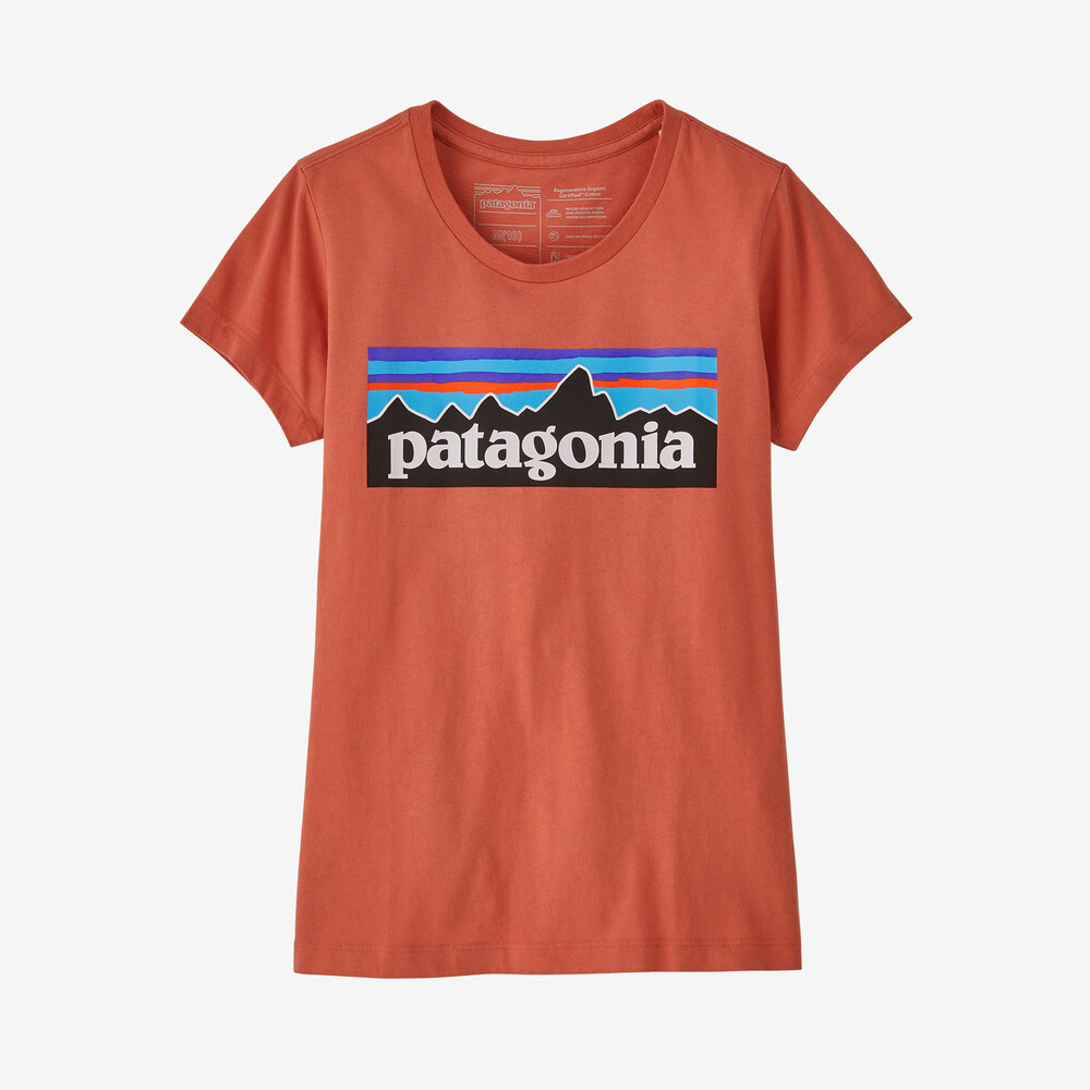 Mädchen-T-Shirt aus regenerativer, biozertifizierter Baumwolle mit P-6-Logo